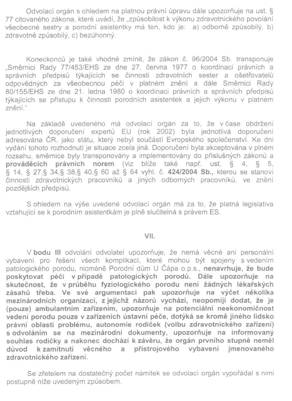 Rozhodnutí MZČR - 10. strana