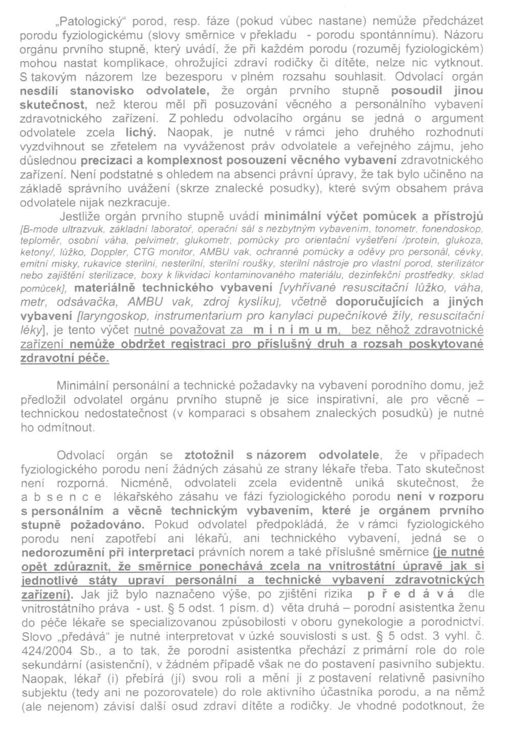 Rozhodnutí MZČR - 11. strana