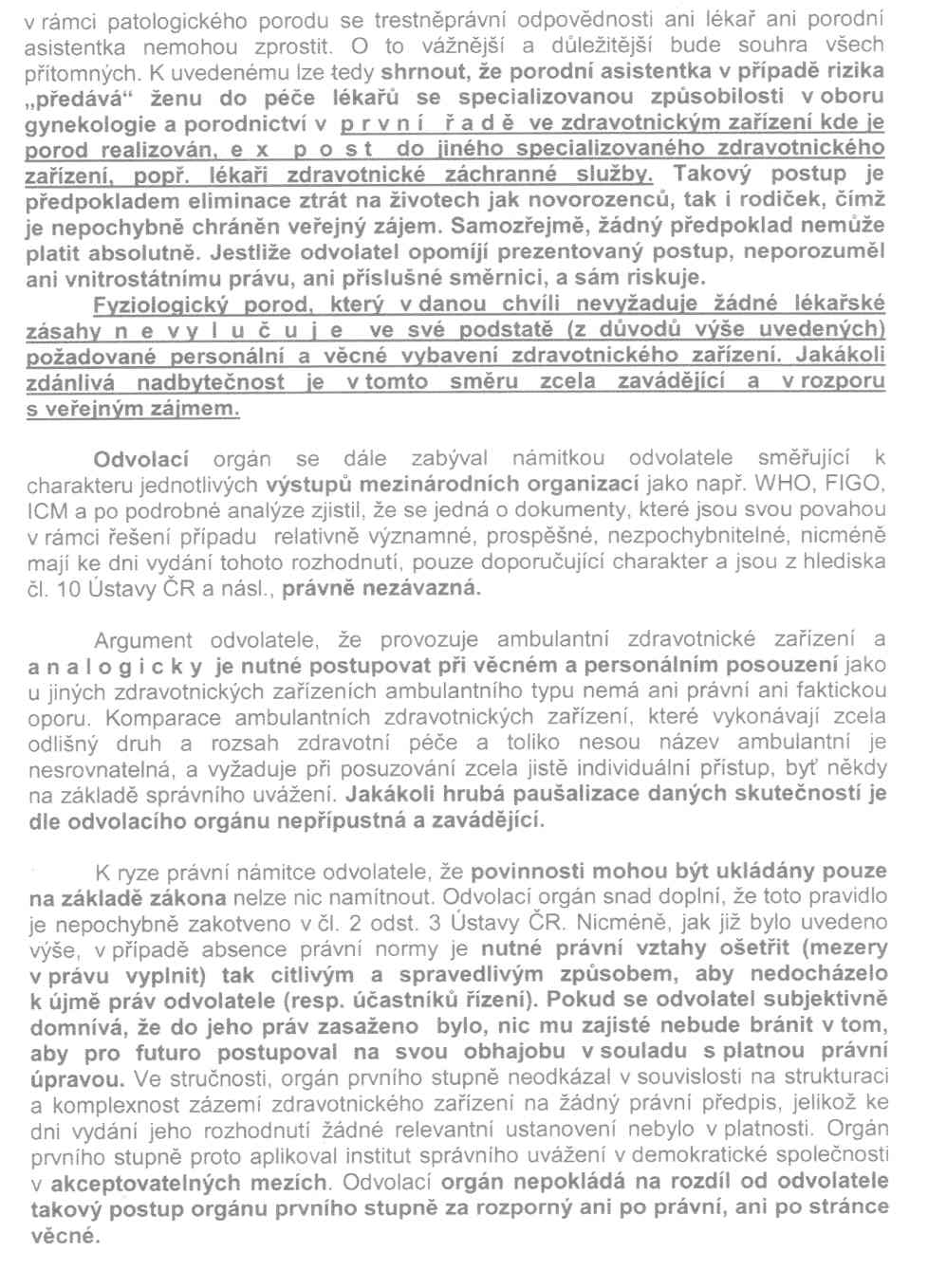 Rozhodnutí MZČR - 12. strana