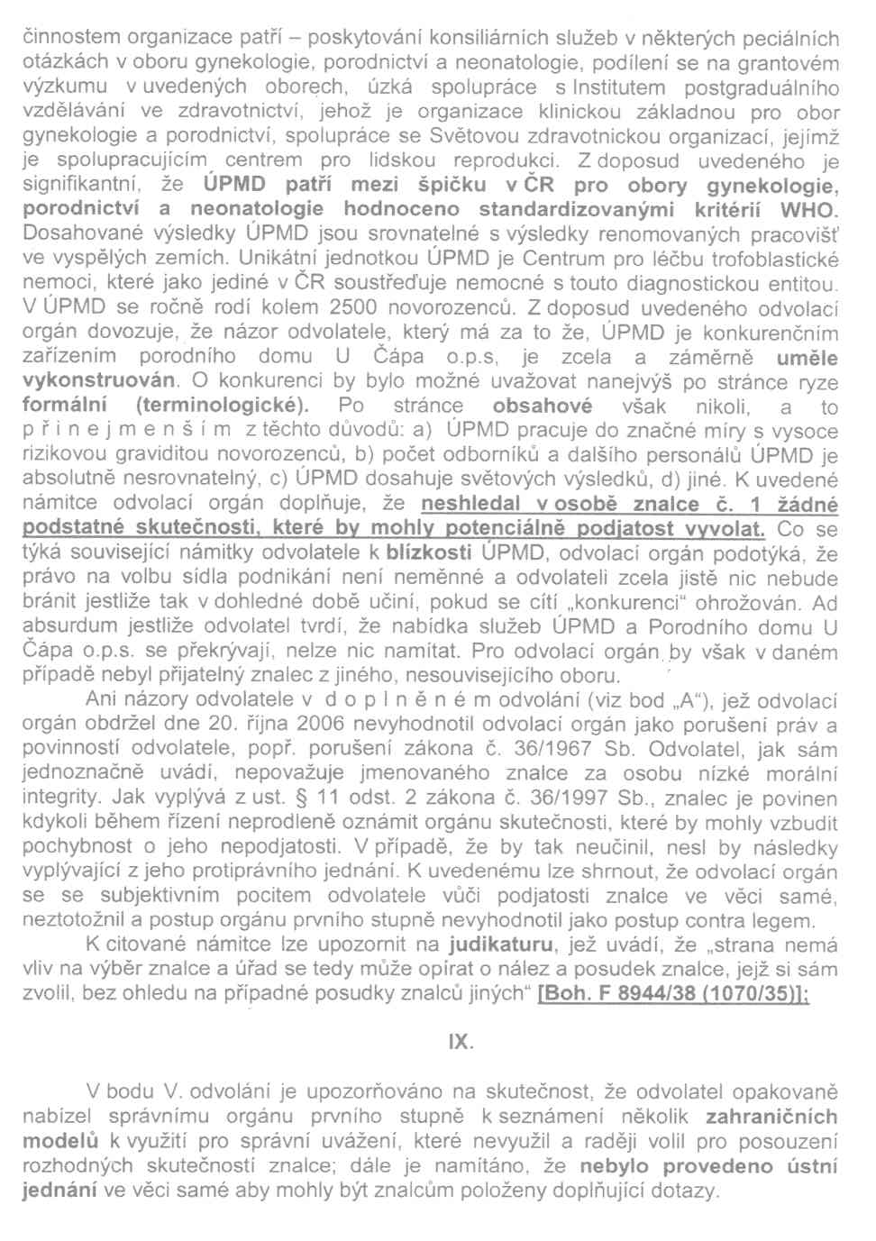 Rozhodnutí MZČR - 15. strana