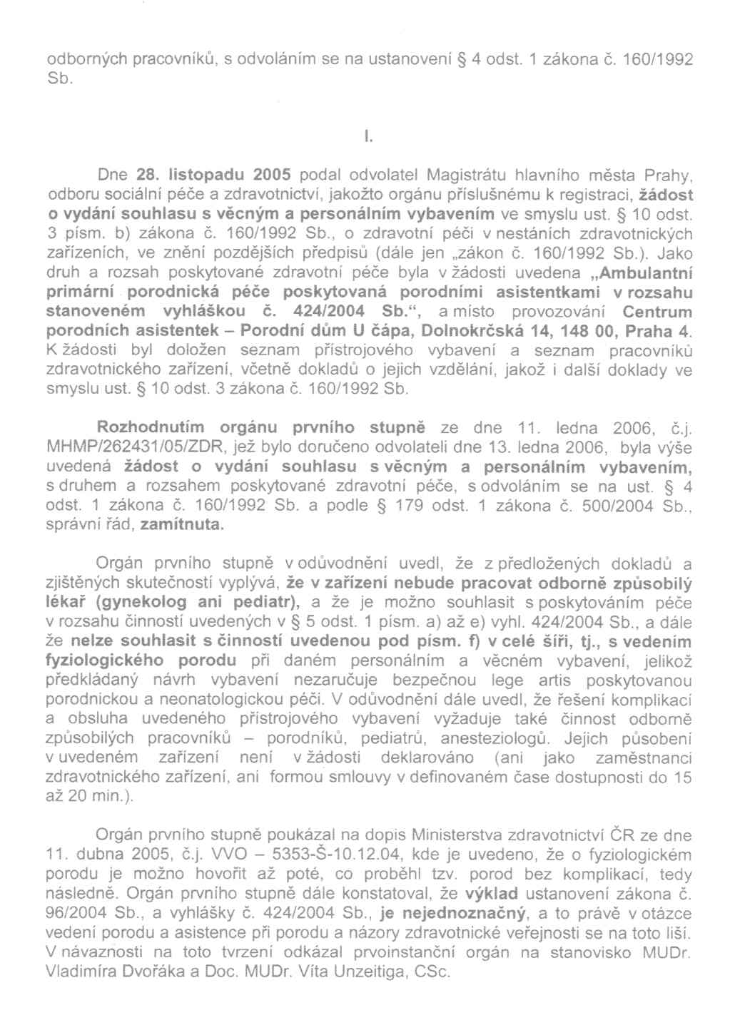 Rozhodnutí MZČR - 2. strana